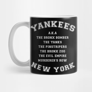 Yankees Alias Names Mug